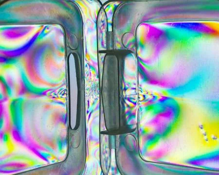 Creative colorful plastic background Stock Photos