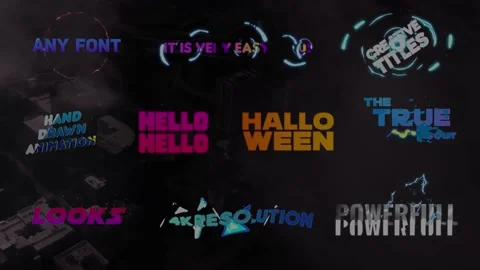 Creative Colorful Titles | After Effects Stock After Effects