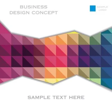 Creative colorful triangular design banner design vector Stock-Illustration