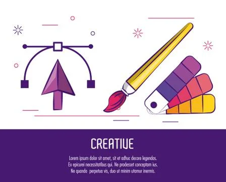 Creative colors and ideas Stock Illustration