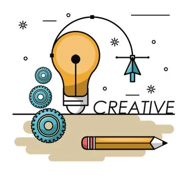 Creative colors and ideas Stock Illustration