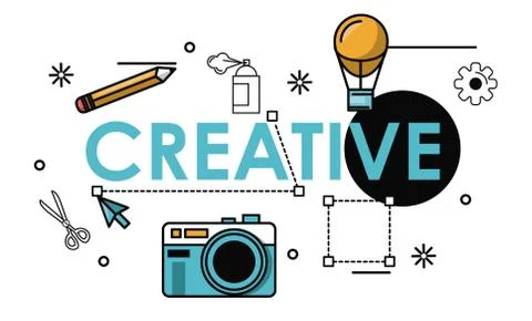 Creative colors and ideas 스톡 일러스트