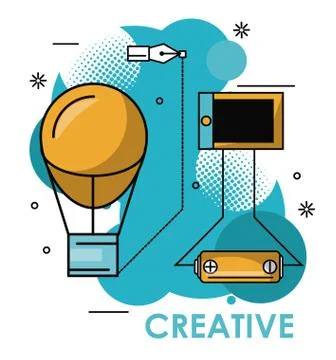 Creative colors and ideas Stock Illustration