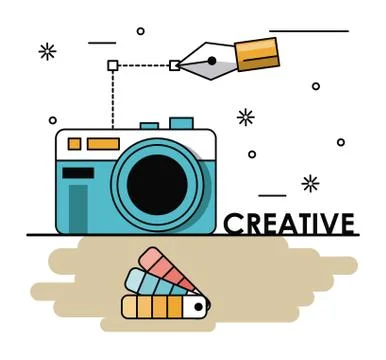 Creative colors and ideas Stock Illustration