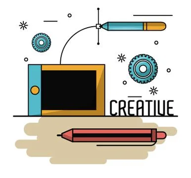 Creative colors and ideas Stock Illustration
