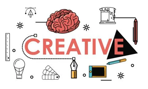 Creative colors and ideas Stock Illustration