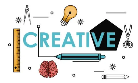 Creative colors and ideas Stock Illustration