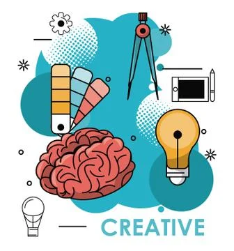 Creative colors and ideas Stock Illustration