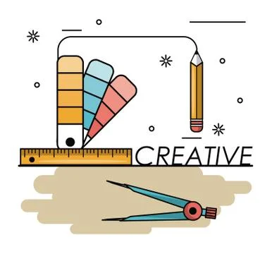 Creative colors and ideas 스톡 일러스트