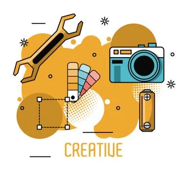Creative colors and ideas イラスト素材