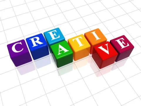 Creative in colour  Stock Illustration