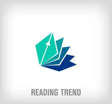 Creative columnist trend logo. Unique color transitions. Stock Illustration