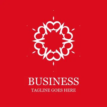 Creative Company logo design with typography vector Illustrazione stock