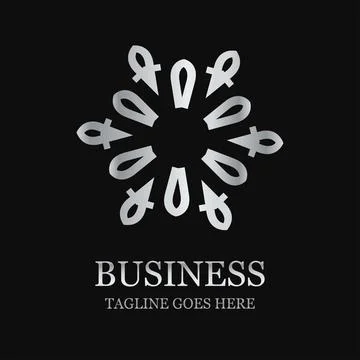 Creative Company logo design with typography vector Illustrazione stock