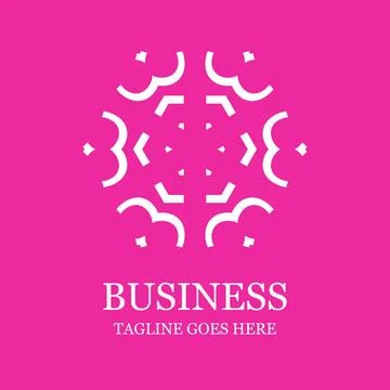 Creative Company logo design with typography vector Stock Illustration