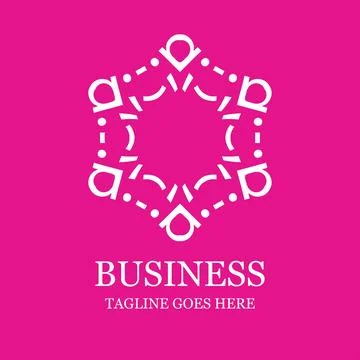 Creative Company logo design with typography vector Stock Illustration