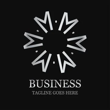 Creative Company logo design with typography vector Illustrazione stock