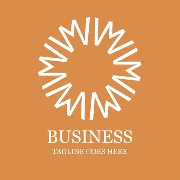 Creative Company logo design with typography vector Stock Illustration