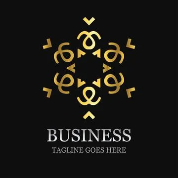 Creative Company logo design with typography vector Stock Illustration