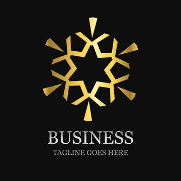 Creative Company logo design with typography vector Illustrazione stock