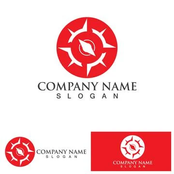 Creative Compass Concept Logo Design Template イラスト素材