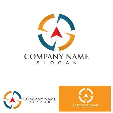 Creative Compass Concept Logo Design Template イラスト素材