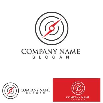 Creative Compass Concept Logo Design Template イラスト素材