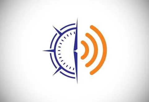 Creative Compass Concept Logo Design Template. Compass Logo sign and symbol.. イラスト素材