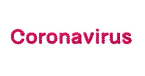 Creative composition with the image of a virion particle of a new coronovirus Stock Photos