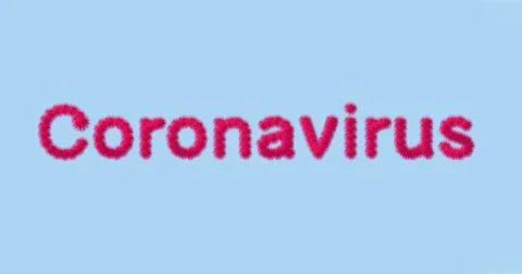 Creative composition with the image of a virion particle of a new coronovirus Stock Photos