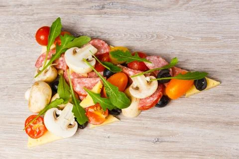 Creative composition of ingredients Stock Photos