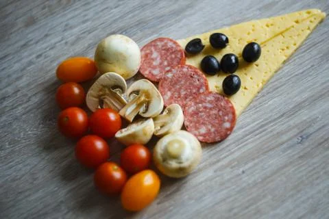 Creative composition of ingredients Fotos de archivo
