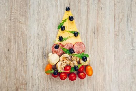 Creative composition of ingredients Stock Photos