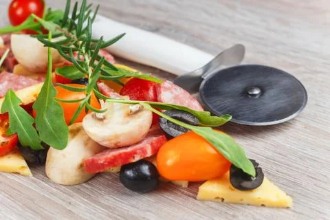 Creative composition of ingredients Фото