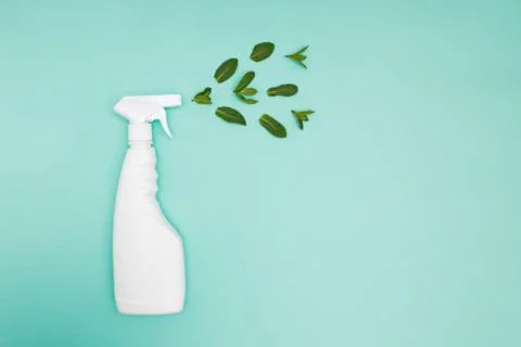 Creative composition, natural cleaning products, eco cleaning concept Stock Photos