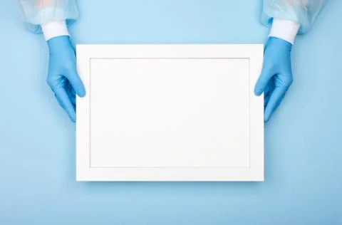 Creative composition on the theme of protective equipment from Covid-19. Stock Photos