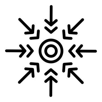 Creative concentration icon outline vector. Mind development Stock Illustration