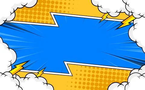Creative concept abstract comic pop art style blank. vector illustration. イラスト素材