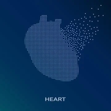 Creative Concept Background Of The Human Heart Anatomy. Medical Symbol Of Stock Illustration