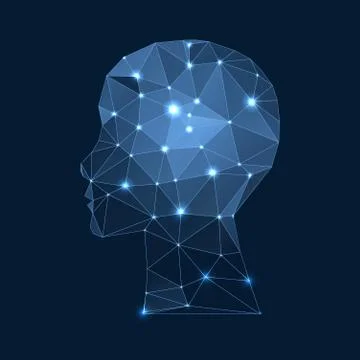 Creative concept background with triangular grid. Stock Illustration