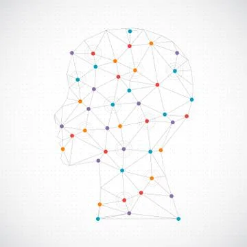 Creative concept background with triangular grid. Stock Illustration