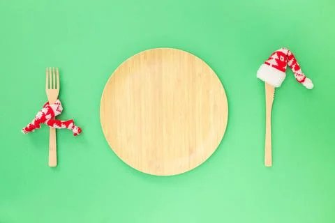 The creative concept of a festive menu mockup, diet, natural healthy food on Stock Photos
