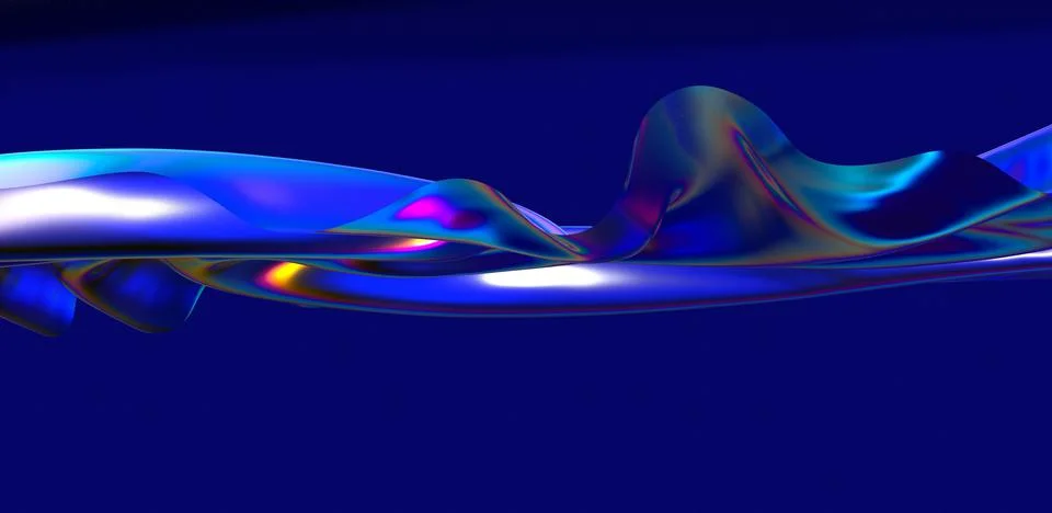 Creative concept fluid colors background, 3d render Stock-Illustration