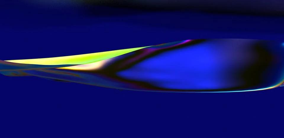 Creative concept fluid colors background, 3d render Stock-Illustration