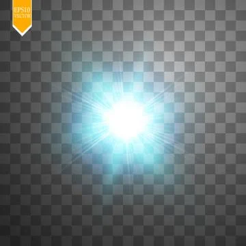 Creative concept Glow light effect stars bursts with sparkles isolated on Stock Illustration