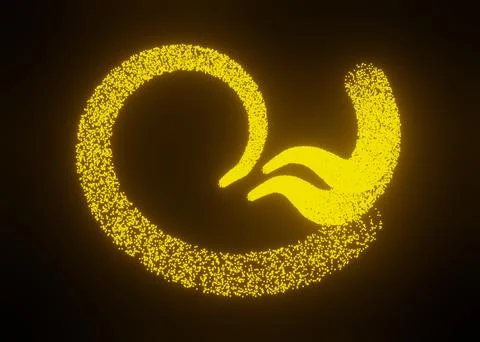 Creative concept, glow light effect stars bursts with sparkles isolated on bl Stock Illustration