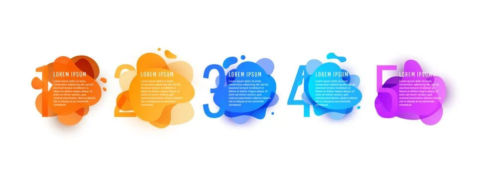 Creative concept of gradient graph elements, diagrams 스톡 일러스트