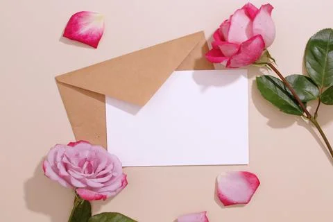 Creative concept, greeting card template. Stock-Fotos