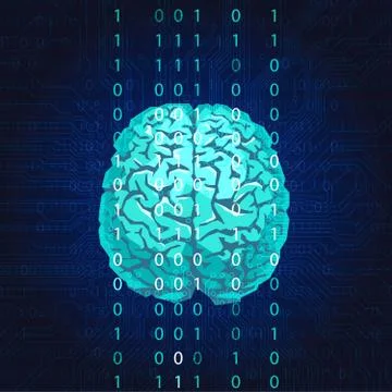 Creative concept of the human brain Stockillustratie