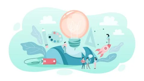 Creative concept. Idea of creative thinking and imagination イラスト素材
